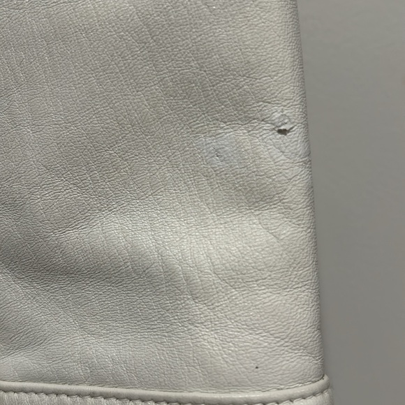 White Leather Jacketet - Picture 4 of 6